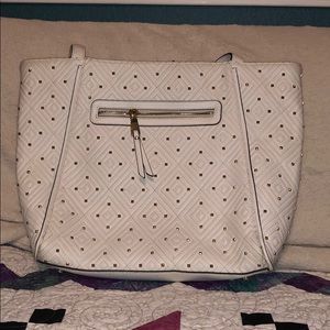 INC international concepts white tote bag